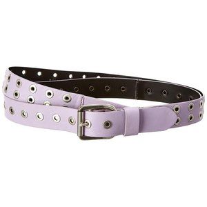 Alice + Olivia Eve Purple Leather Belt Size Small